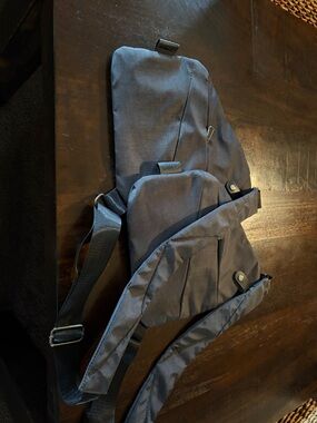 Women's Navy Travel Sling Bag - Compact Crossbody Carry